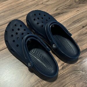 Navy Blue Crocs with Strap